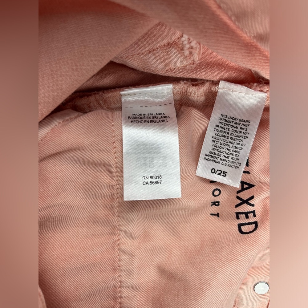 Lucky Brand Women's Pink Relaxed Shorts Size 0/25 - Picture 5 of 9